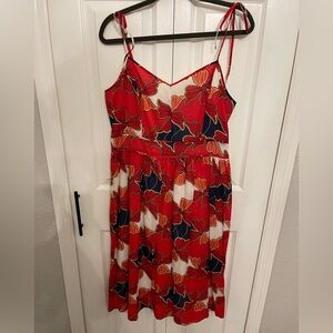 Ann Taylor Floral Cotton Midi Summer Dress